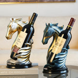 Horse Shape Wine Rack Resin Animal Statue Wine Bottle Holder Display Shelf for Home Wedding Party Romantic Dinner Decoration