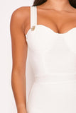 Charmaine - White Bustier Bandage Dress