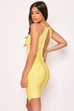 Santiago - Yellow & Mesh Bandage Dress