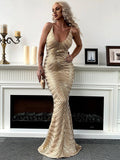 Formal Sequin Mermaid Evening Dress M0463