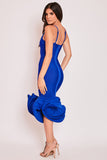 Ivy - Royal Blue  Plunge Extreme Fishtail Bandage Dress