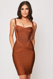 Saffie - Rust Bandage Dress