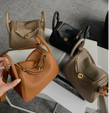 new first layer cowhide Lindy bag leather women's bag one shoulder handbag small fashion simple ladies bag