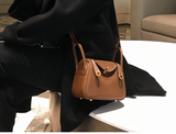 new first layer cowhide Lindy bag leather women's bag one shoulder handbag small fashion simple ladies bag