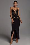 Sakina Metal Embellishment Maxi Dress