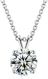 925 Sterling Silver Moissanite Diamond Necklace