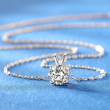 925 Sterling Silver Moissanite Diamond Necklace