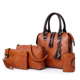 new child mother multi-piece women's bag popular retro ladies shoulder bag all-match messenger handbag