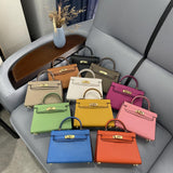The second generation of Kelly bag women's mini summer leather women's bag  new fashion handbag high-quality messenger bag