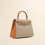 High-quality palm pattern Kelly bag genuine leather women's b new handbag one shoulder messenger