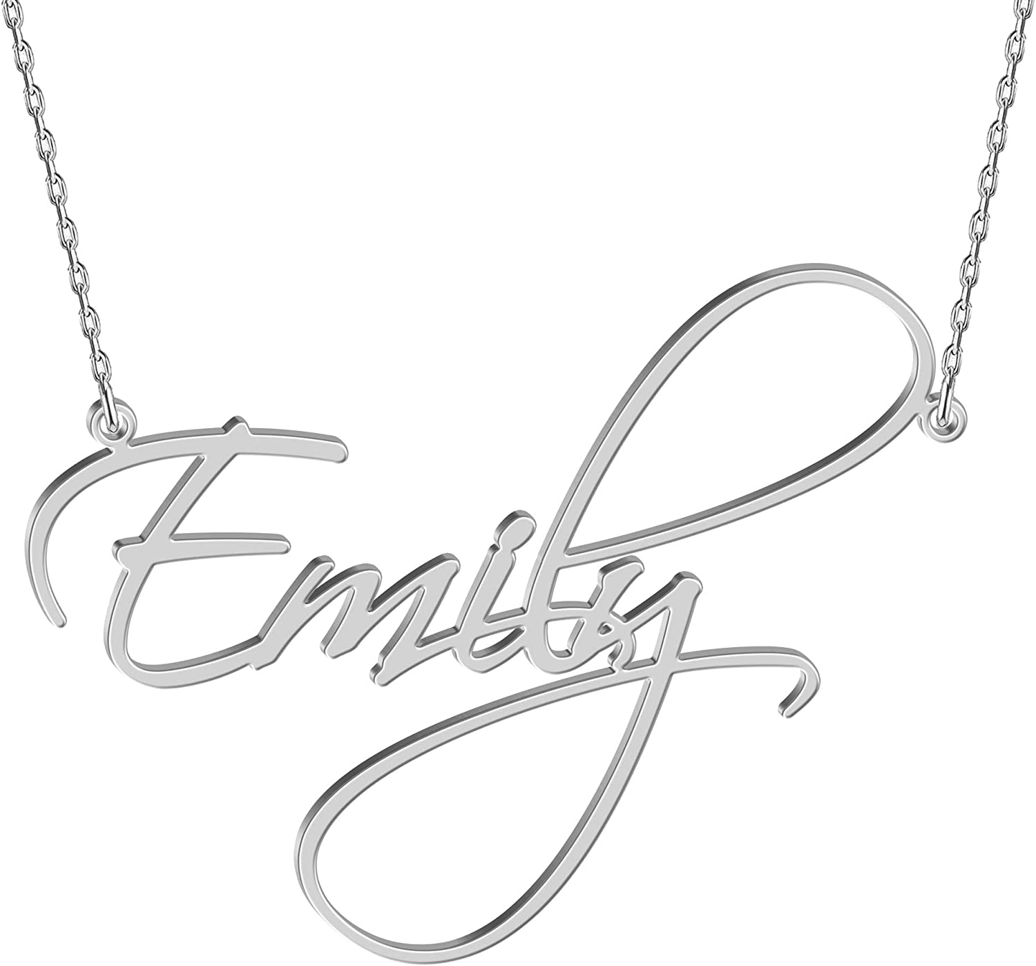 JEWELRY Personalised Sterling Silver Name Necklace Custom Gold Name Jewellery Customised Dainty Pendant Birthday Christmas Gift Ideas for Women Girl Teenage