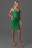 Sukia Mini Bandage Dress - Green