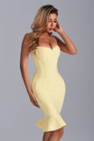 Blake Mini Cocktail Dress - Yellow
