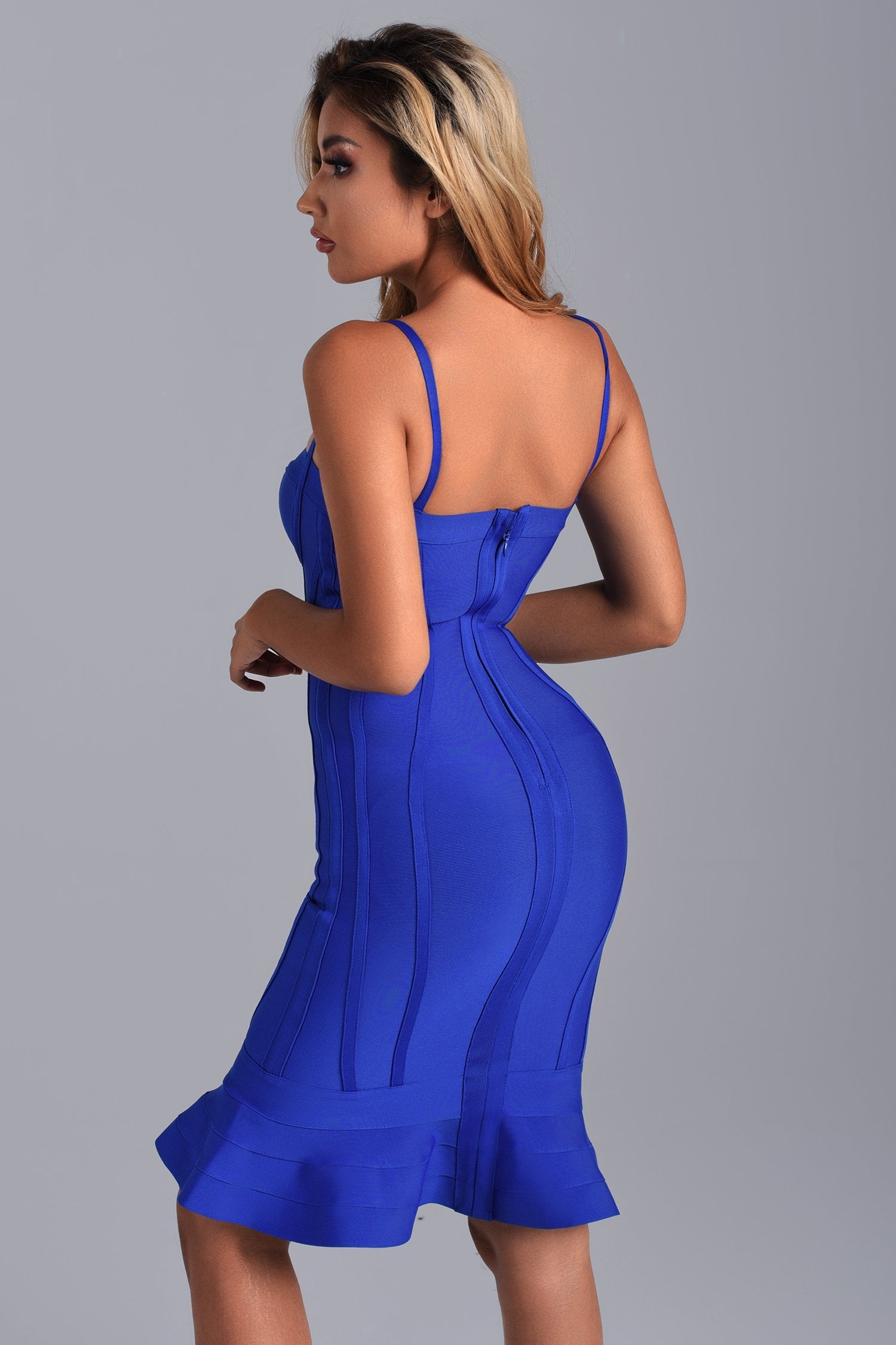 Blake Mini Bandage Dress - Blue