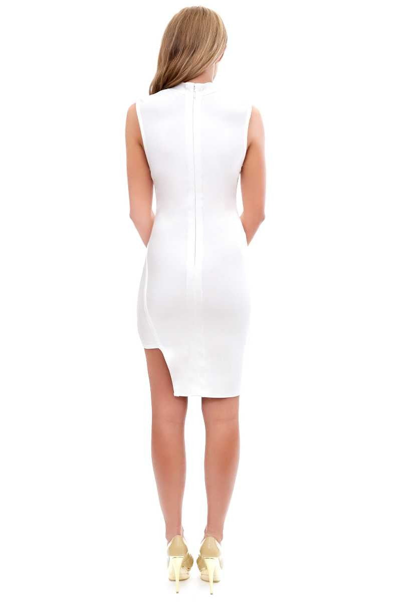 Lalia - White cut out bandage dress