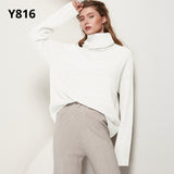 Autumn Winter Women Knitted Turtleneck Wool Sweaters Casual Basic Pullover Jumper Batwing Long Sleeve Loose Tops
