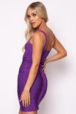 Saffie - Purple Bandage Dress